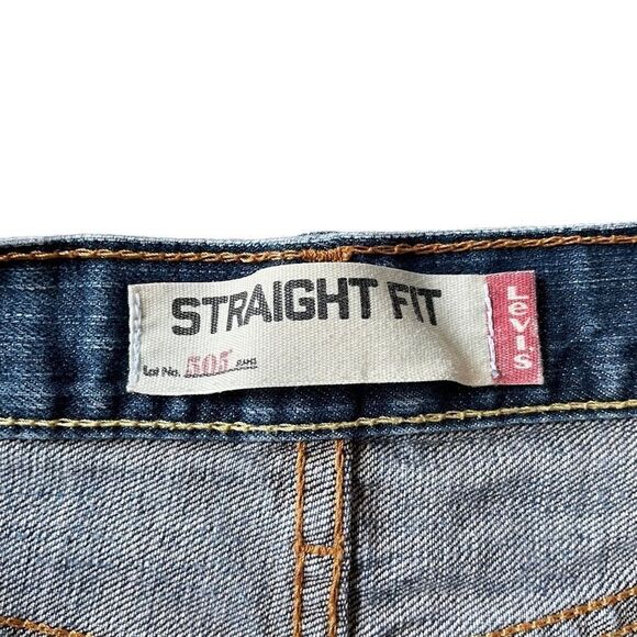 Levi’s 505 Vintage Straight Fit Straight Leg Denim Men’s Jeans Size 34x30 - Picture 5 of 10